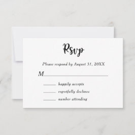 Svartvit Blommigt botaniskt monogram par Namn OSA Kort