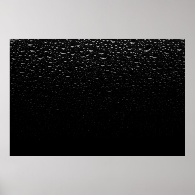 Svartvit blommigt matta poster (Framsidan)