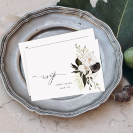 Svartvit Blommigt med OSA 5 för måltid