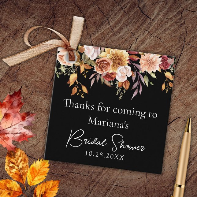 Svartvit, Blommigt, Möhippa Gåvor Etiketter (Skapare uppladdad)