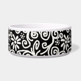 Svartvit Blommigt och vindrutor Blommor Blommor Sw