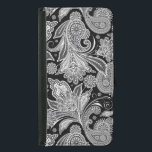 Svartvit Blommigt Vintage Paisley Mönster Plånboksfodral För Samsung Galaxy S5<br><div class="desc">Svartvit blommigt av vintage eller  av paisley mönster.</div>