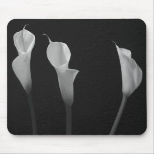 Svartvit blommor musmatta