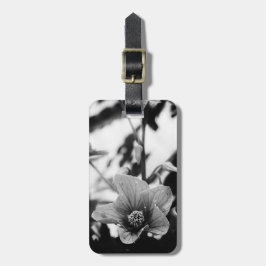 Svartvit Blomsterfotografi Bagagebricka