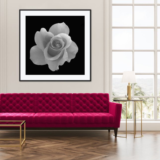 Svartvit Blomsterfotografi Poster (Skapare uppladdad)