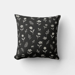 Svartvit Boho-design Kudde