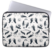 Svartvit Boho Måne mystisk hand