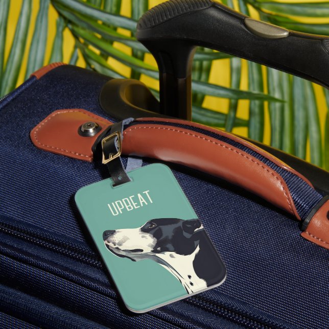 Svartvit Boxer Bagagebricka (Framsida Insitu 1)