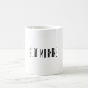 Svartvit Bra, morgoncitat Mugg