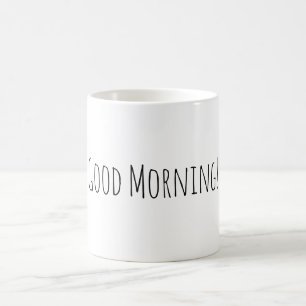 Svartvit Bra, morgoncitat Mugg