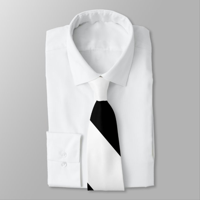 Svartvit bred universitetenrand slips (Bunden)