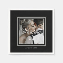 Svartvit bröllop-blöjor