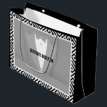 Svartvit Bröllop-presentsäck<br><div class="desc">Svart och vit bröllop-presentväska.</div>