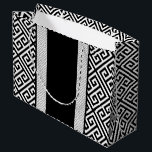 Svartvit Bröllop-presentsäck<br><div class="desc">Svart och vit bröllop-presentväska.</div>