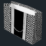 Svartvit Bröllop-presentsäck<br><div class="desc">Svart och vit bröllop-presentväska.</div>
