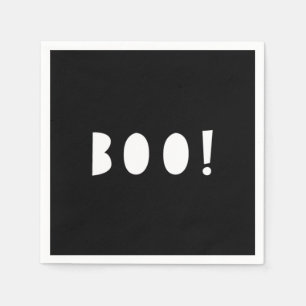 Svartvit BU för Halloween servetter !