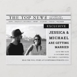 Svartvit, budgeterat nyhetsblad - fotospara datum