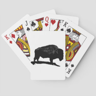 Svartvit buffalo casinokort