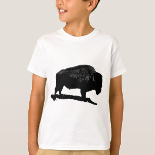 Svartvit buffalo tee