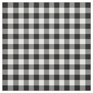 Svartvit buffelkontroll tyg