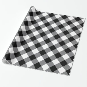 Svartvit buffelpapp presentpapper