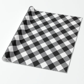 Svartvit buffelpapp presentpapper