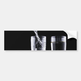 Svartvit champagne Party Flute Glass Festive Bildekal
