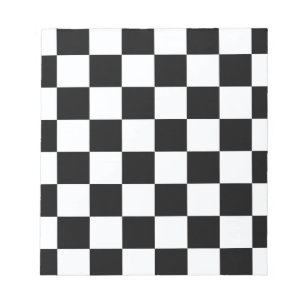 Svartvit checkers anteckningsblock