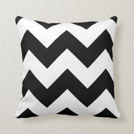 Svartvit Chevron Zigzag Dekorativ kudde