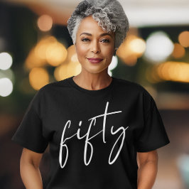 Svartvit chic, 50:e Födelsedagsfesten T Shirt
