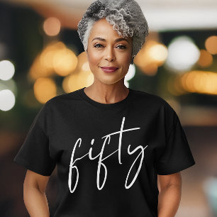 Svartvit chic, 50:e Födelsedagsfesten T Shirt