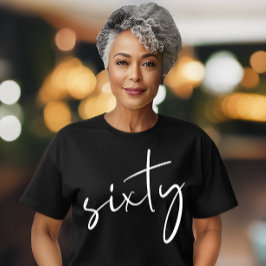 Svartvit chic, 60:e Födelsedagsfesten T Shirt