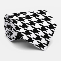 Svartvit cirkel i Poule Large Houndstooth