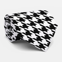 Svartvit cirkel i Poule Large Houndstooth Slips