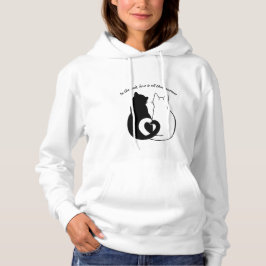 Svartvit citat Kärlek par Hoodie T Shirt