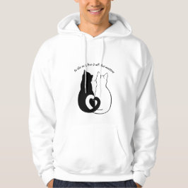 Svartvit citat Kärlek par T-Shirt Hoodie