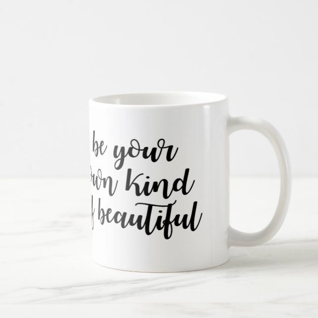 Svartvit citationsteckeninspirationmugg kaffemugg (Höger)