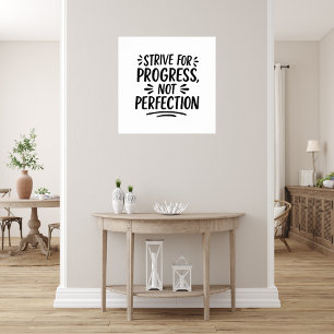 Svartvit citattecken - motivation poster