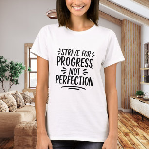 Svartvit citattecken - motivation t shirt