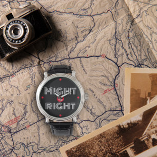 Svartvit citattypografi far dag armbandsur