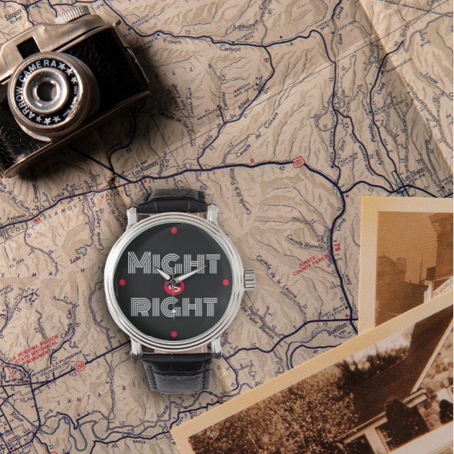 Svartvit citattypografi far dag armbandsur (Skapare uppladdad)