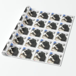 Svartvit cockerspanielSpaniel Presentpapper
