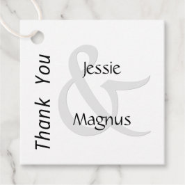 Svartvit Contemporary Gåvor Etiketter