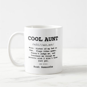 Svartvit Coola Moster Mugg