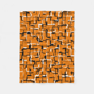 Svartvit coola Orange Fleecefilt