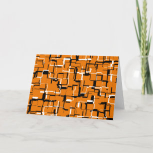 Svartvit coola Orange Kort