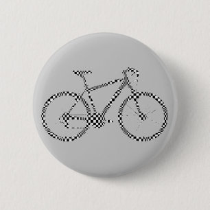 svartvit cykel knapp