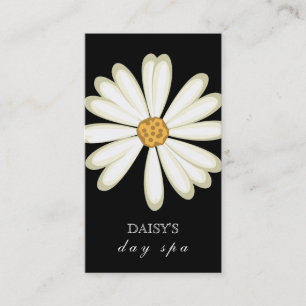 Svartvit daisy Affärskort Visitkort