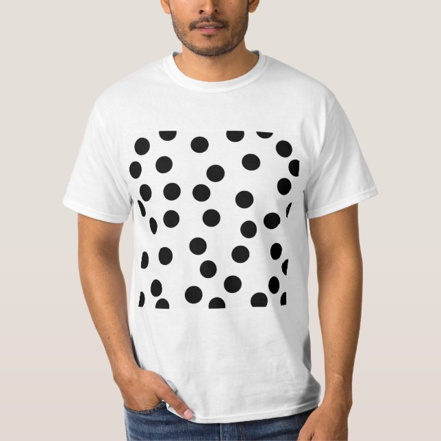 Svartvit Dalmatian fläckmodell T Shirt (Framsida)