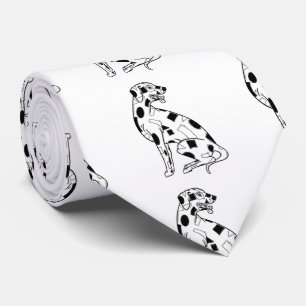 Svartvit Dalmatien Slips